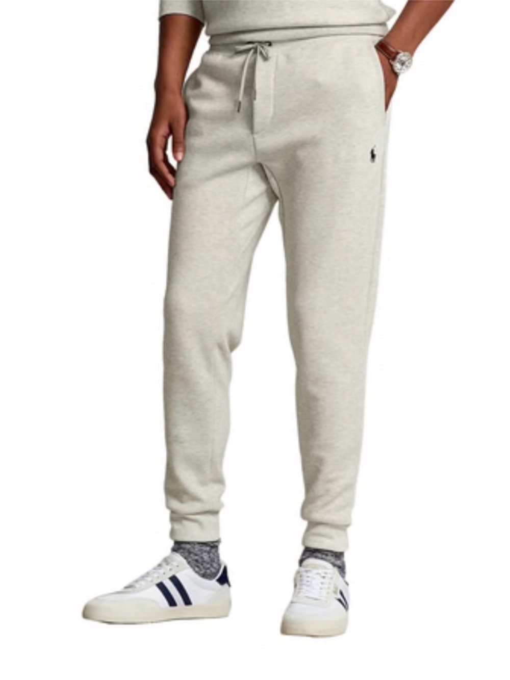 Polo by Ralph Lauren Heather Light Gray Men's Jogger Sweatpants